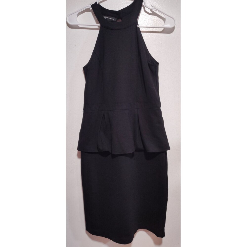 I.N.C. International Conceots Women Black Dress Size 4 Halter Sleeveless Lined